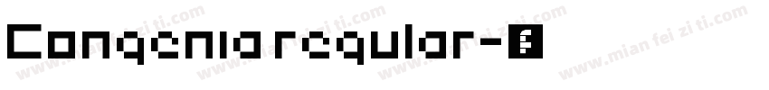 Congenia regular字体转换
